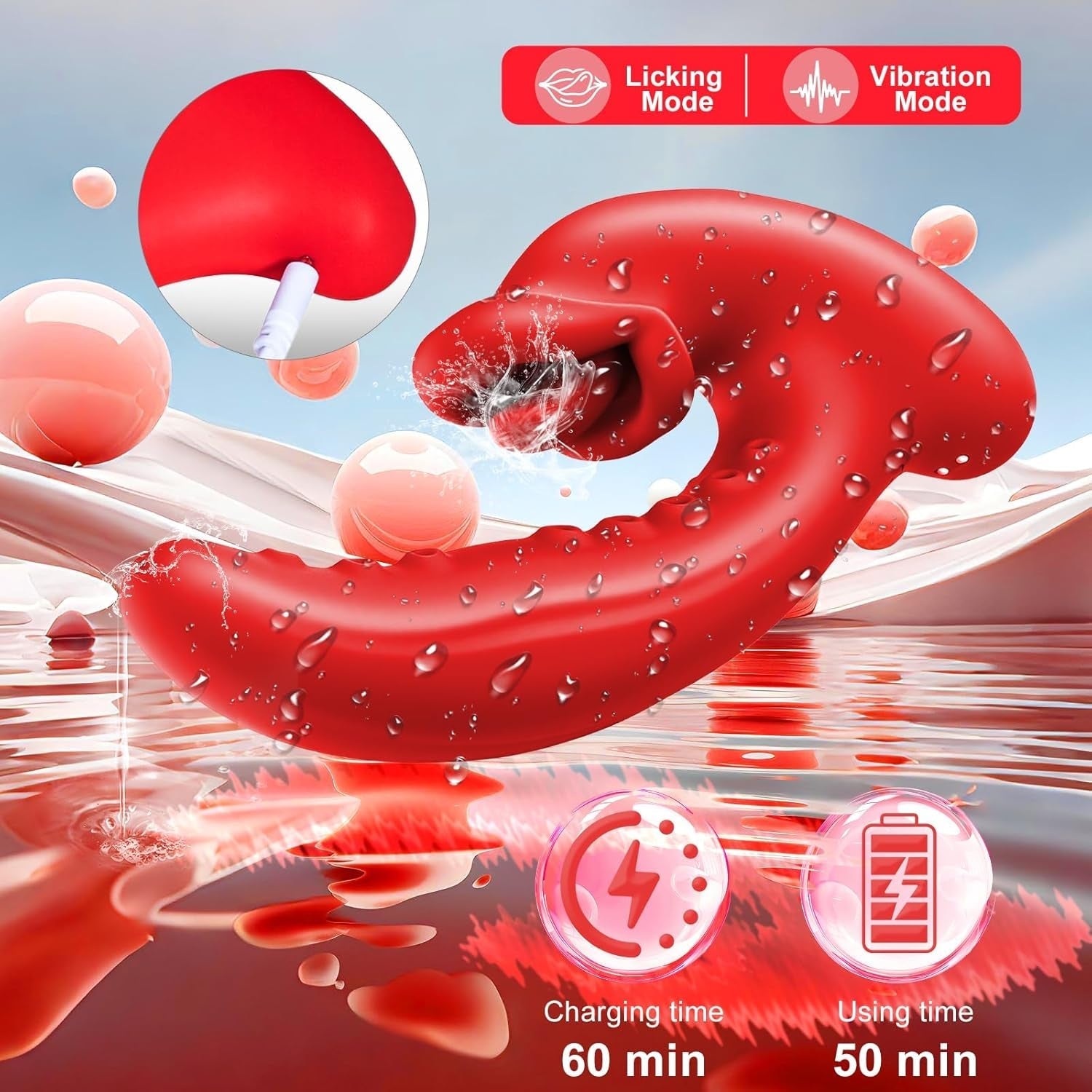PetalNova Tongue & G-Spot Vibrator