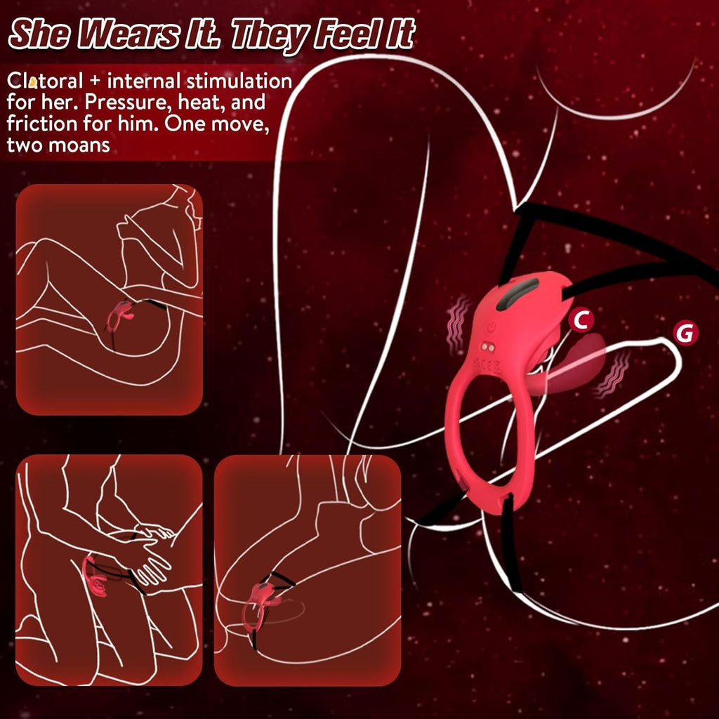 PetalPlay Wearable Couples Rose G-Spot Vibrator