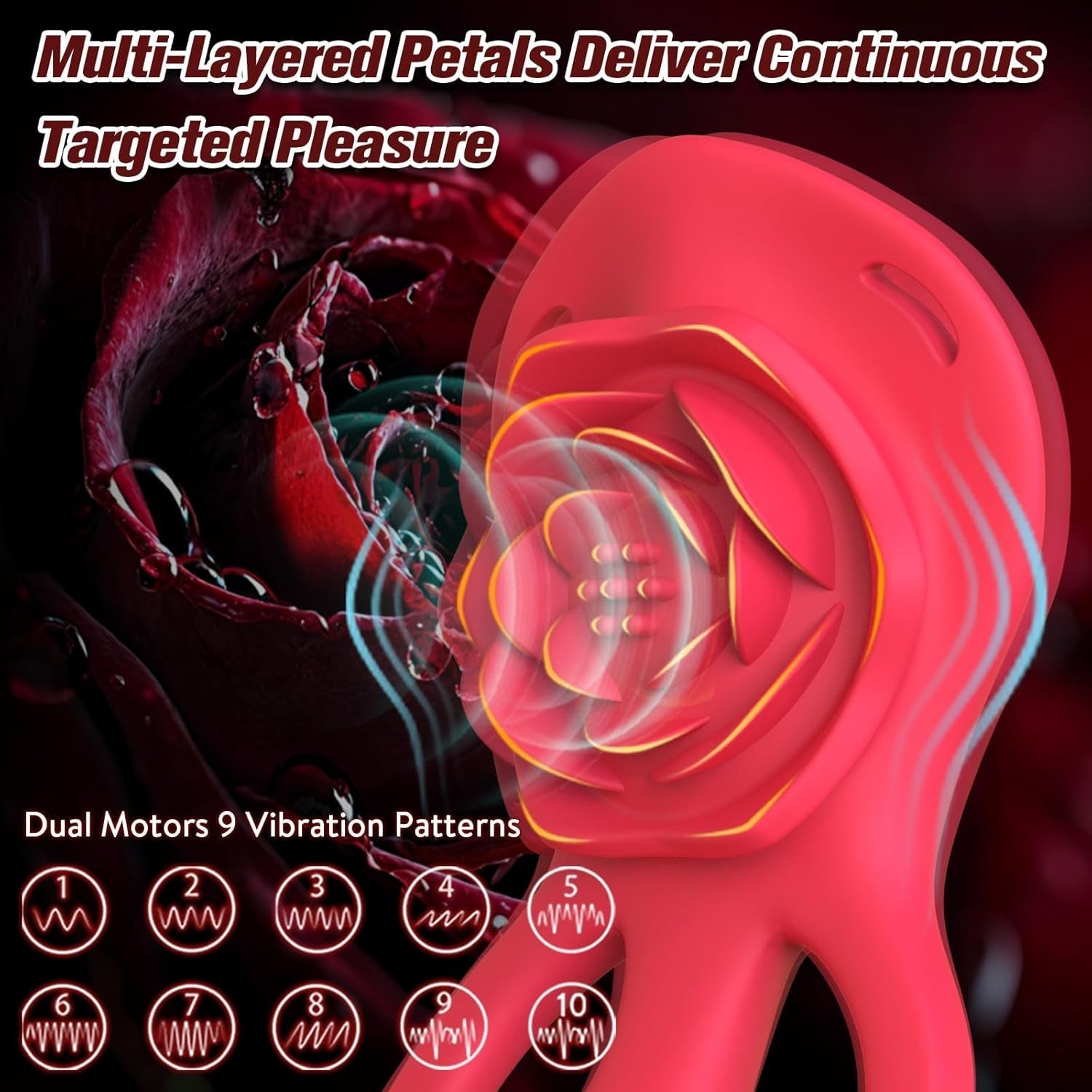 PetalPlay Wearable Couples Rose G-Spot Vibrator