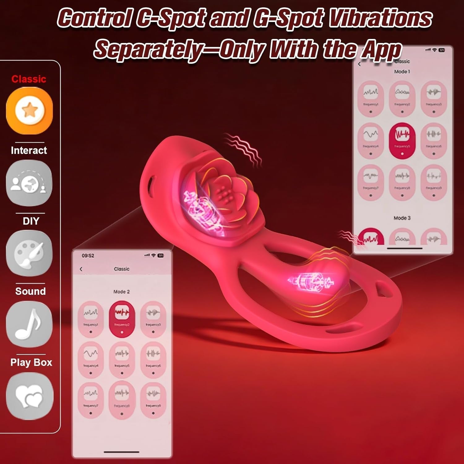 PetalPlay Wearable Couples Rose G-Spot Vibrator