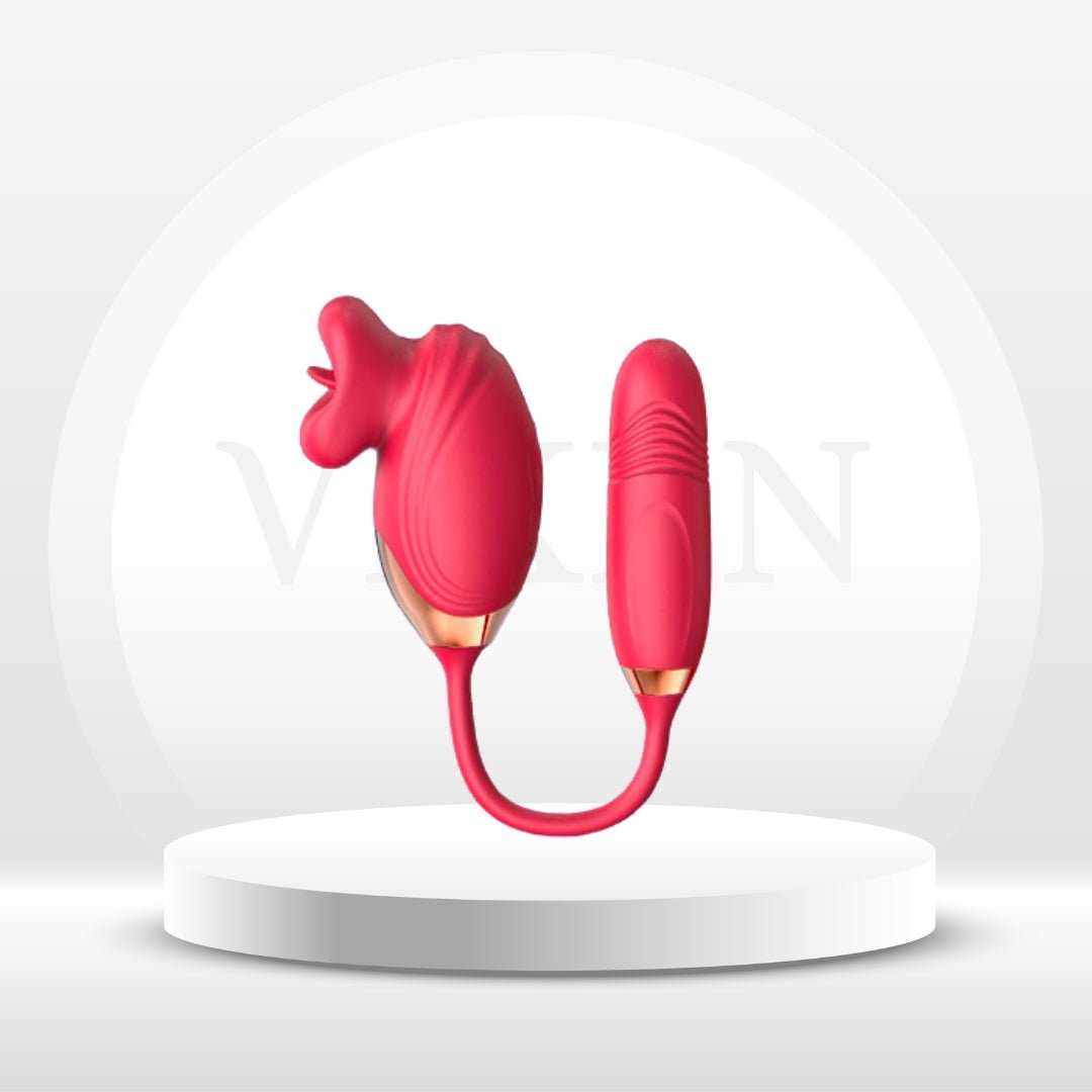 PetalThrust Rose Vibrator – Lick & Thrust 2-in-1
