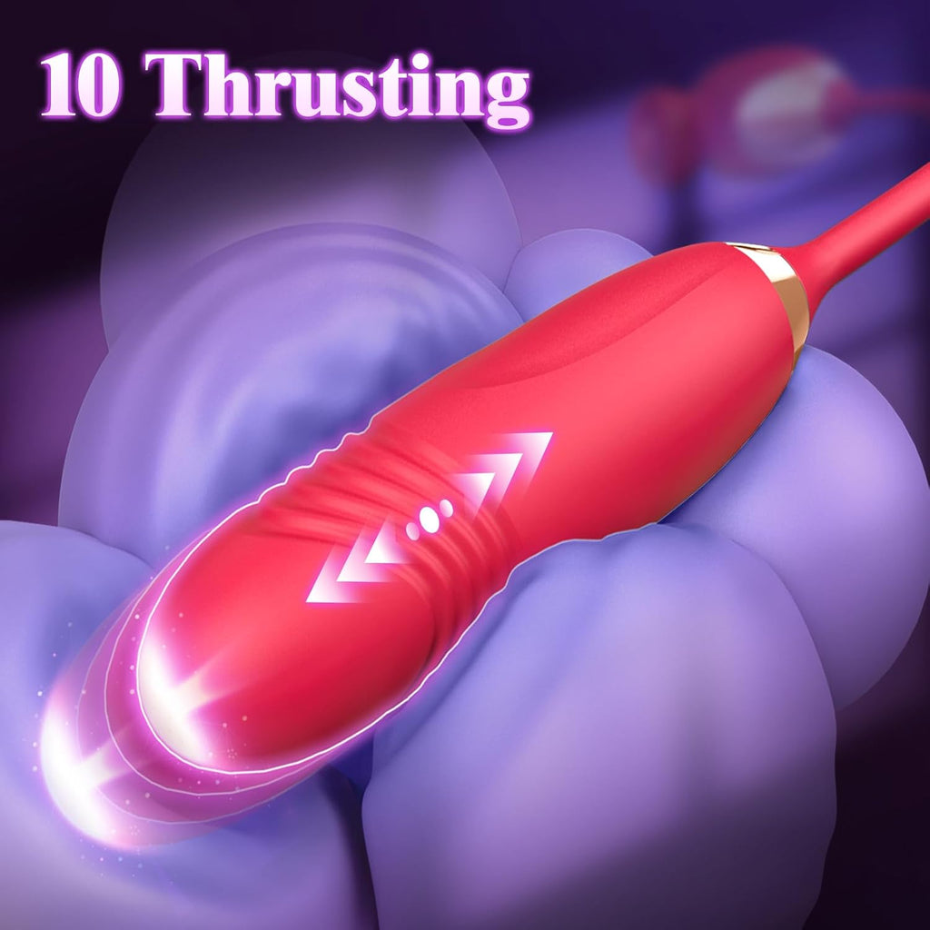 PetalThrust Rose Vibrator – Lick & Thrust 2-in-1