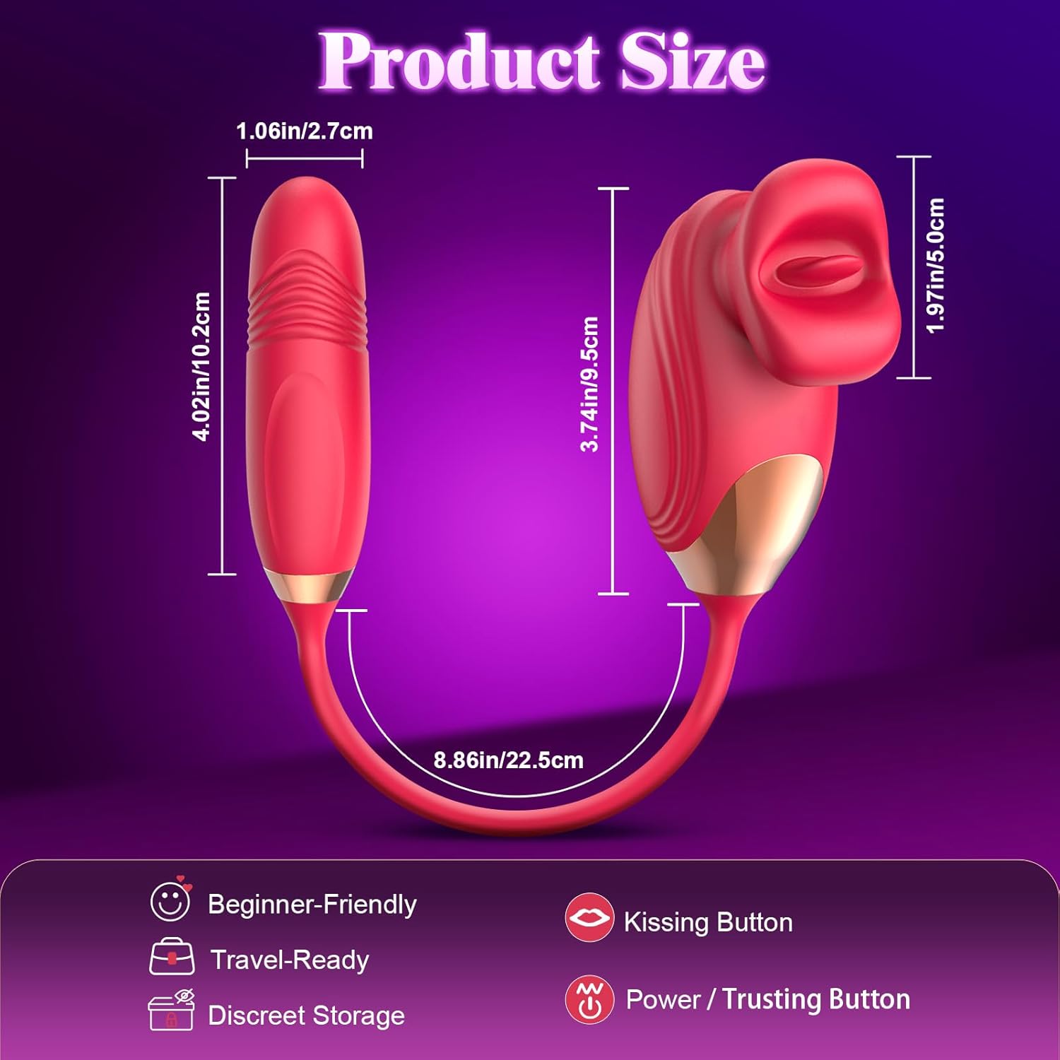PetalThrust Rose Vibrator – Lick & Thrust 2-in-1