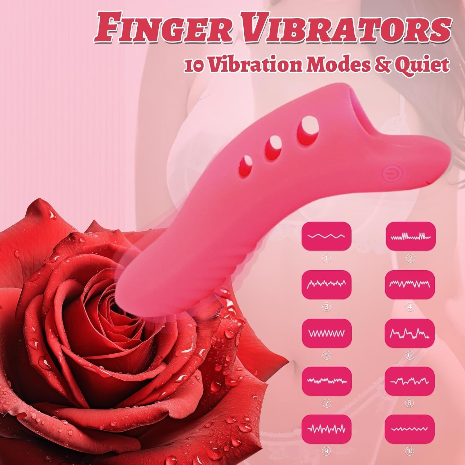 PinkFlick Mini Couples Finger Vibrator