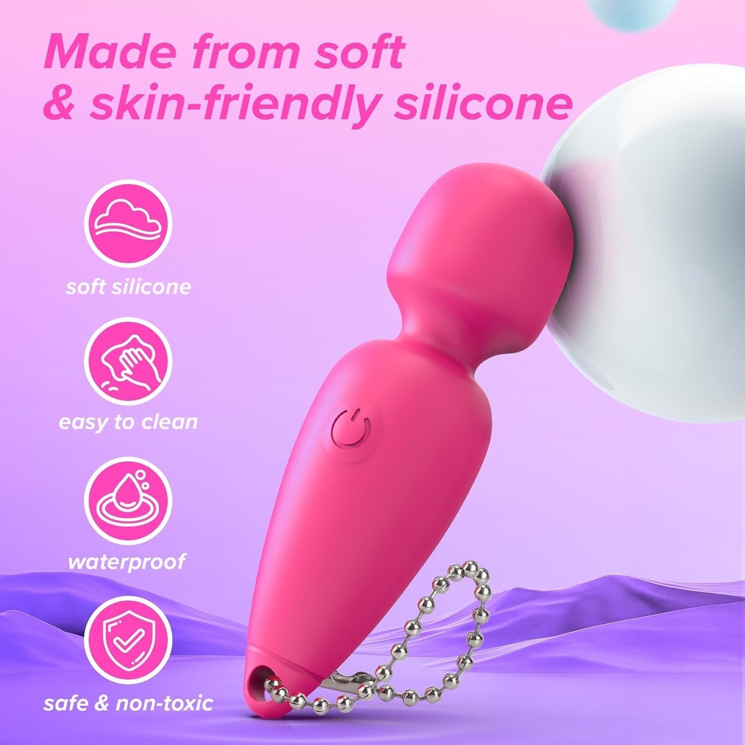 PocketWand Mini Bullet Wand Vibrator