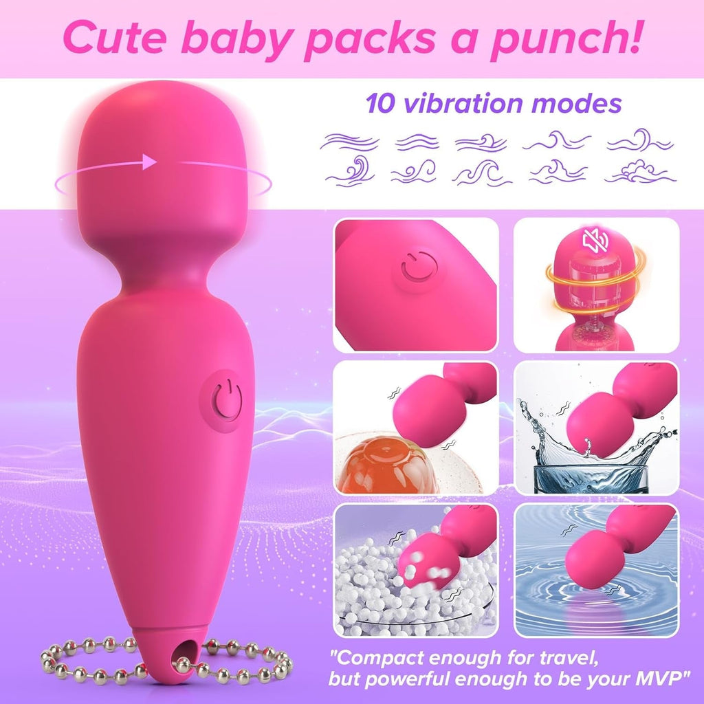 PocketWand Mini Bullet Wand Vibrator