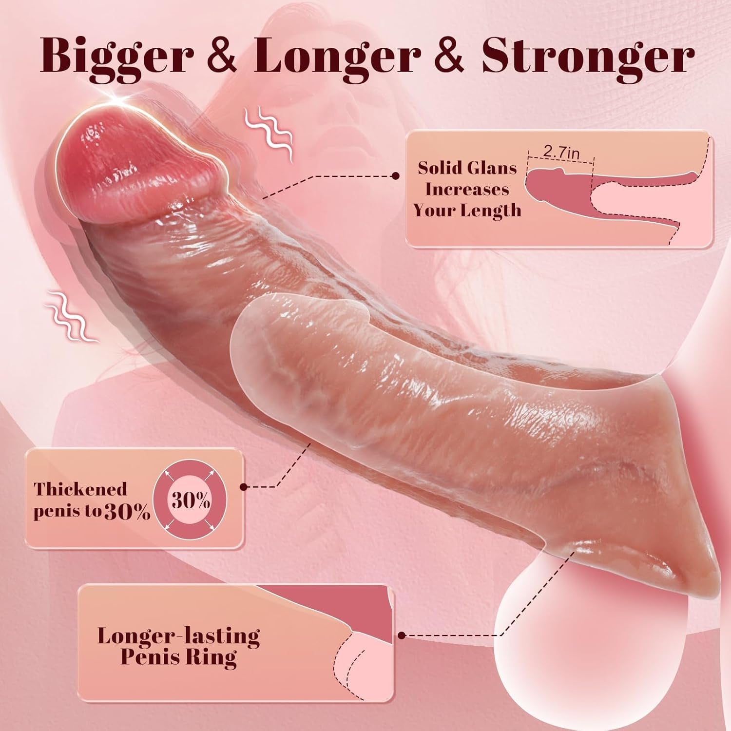 PowerFit Vibrating Remote Control Penis Sleeve