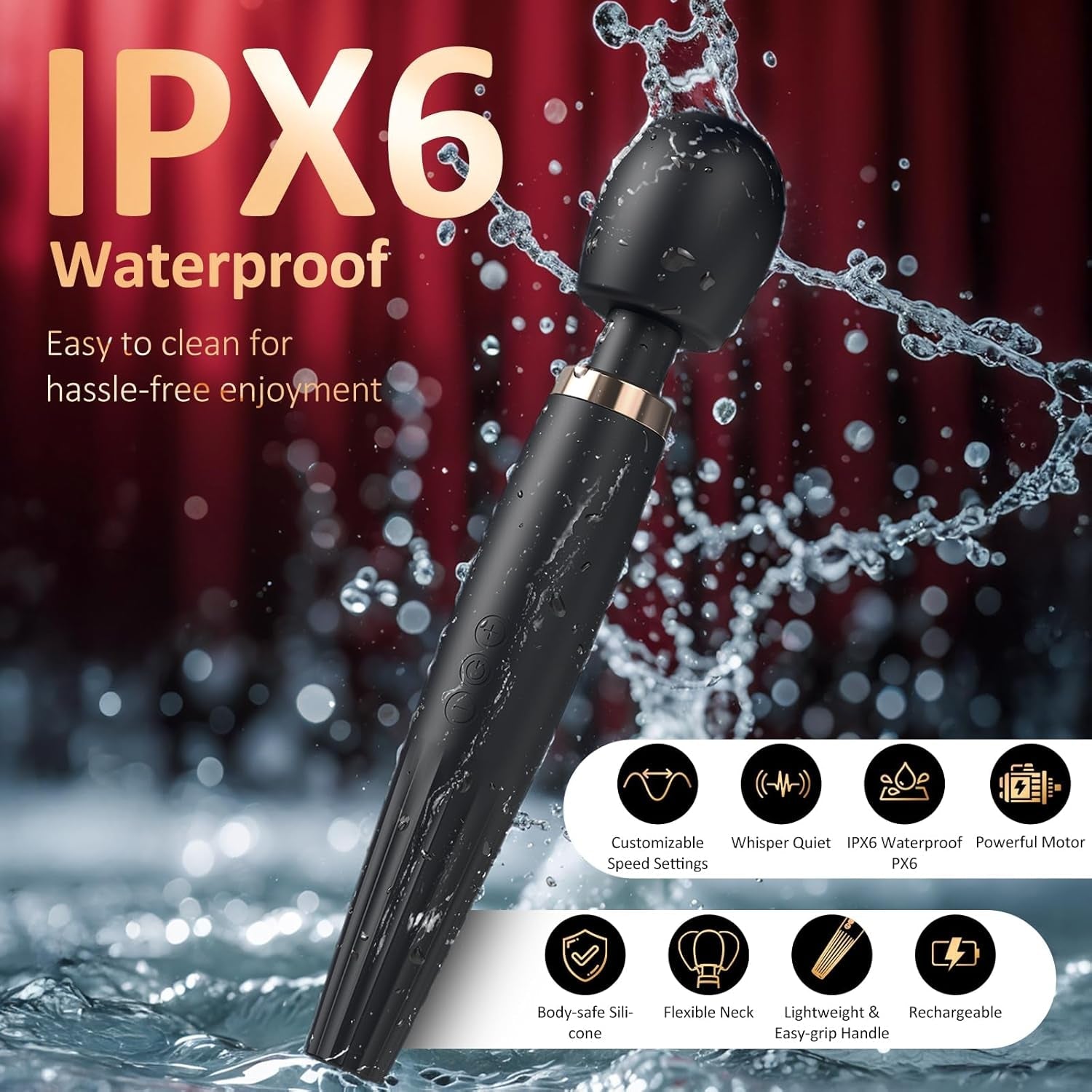 PowerGrip Premium Wand Vibrator