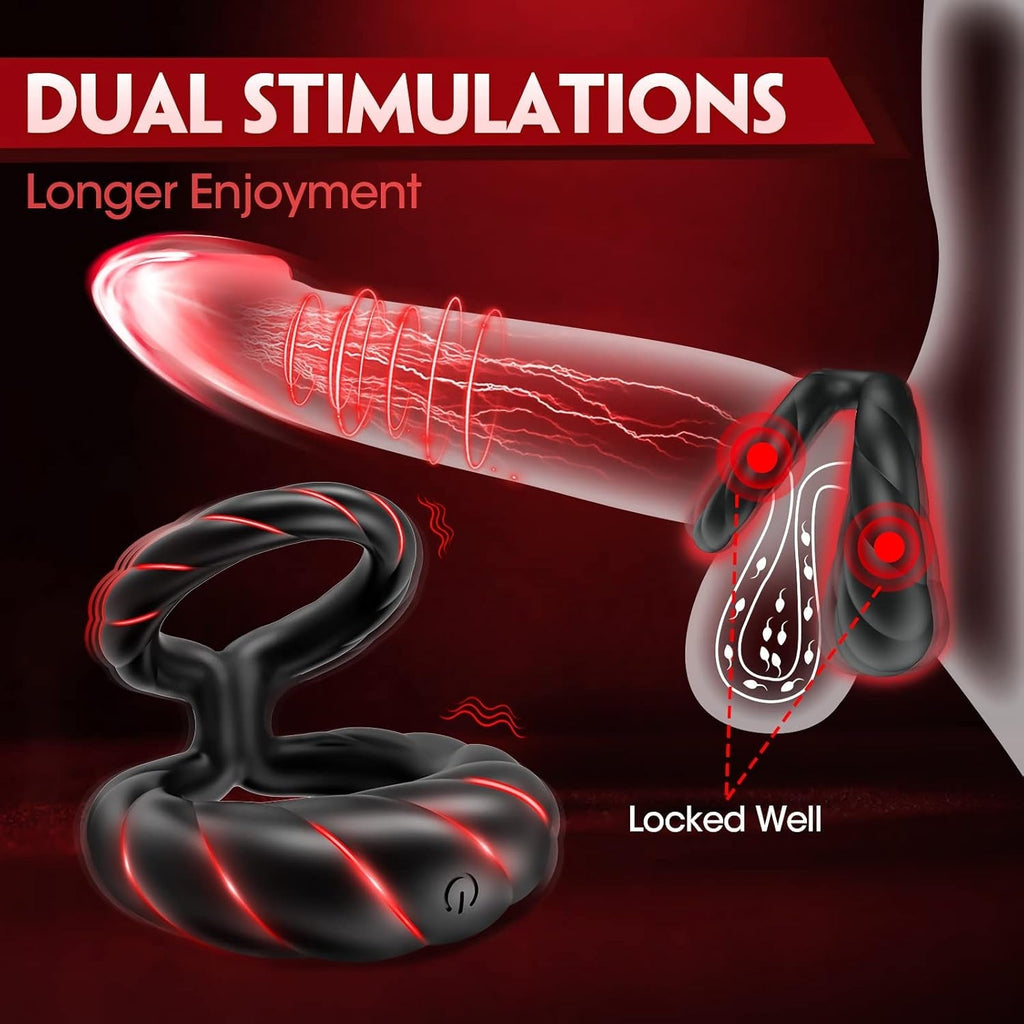 PowerLock Dual Vibrating Penis Ring