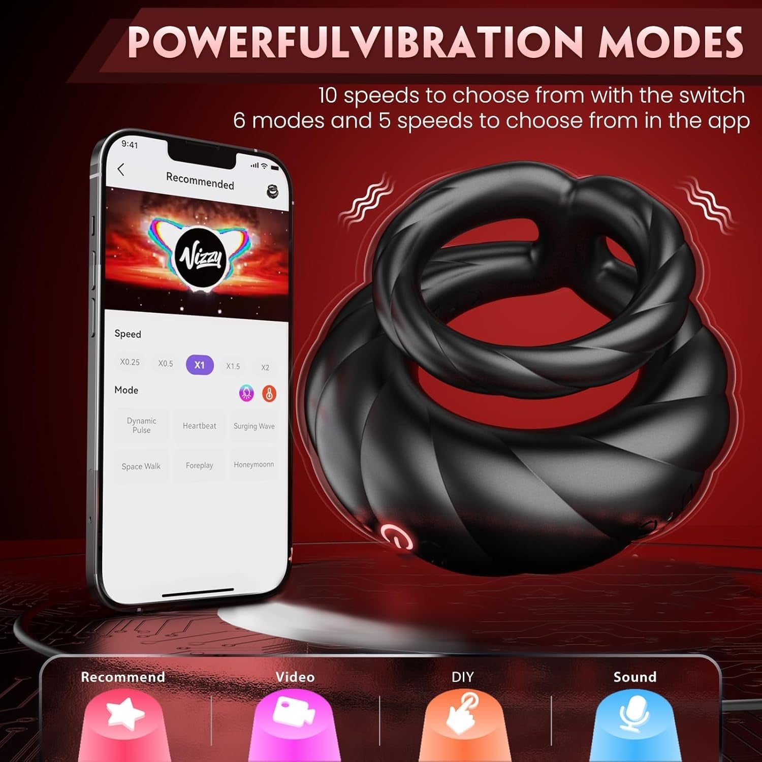 PowerLock Dual Vibrating Penis Ring