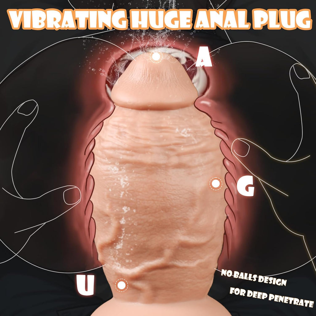 PowerThick 8.5" Huge Vibrating Dildo