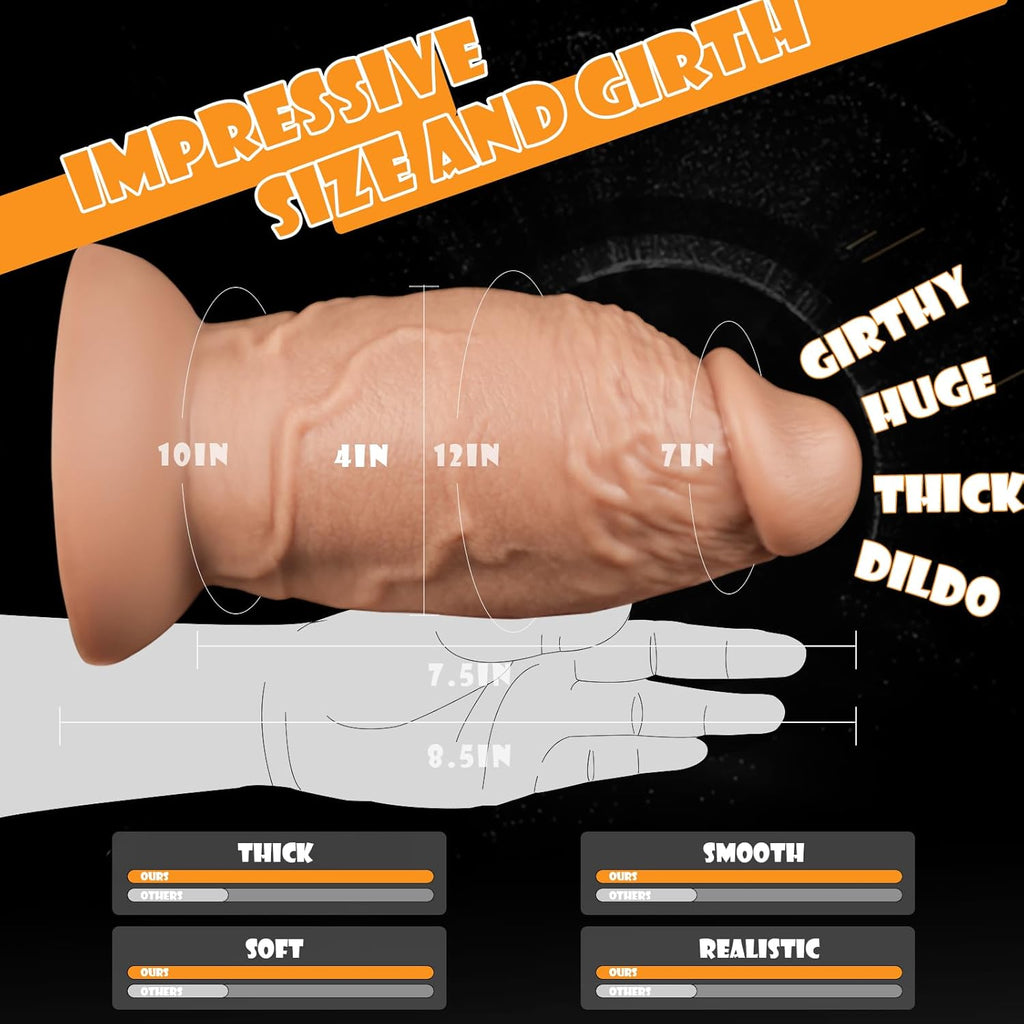 PowerThick 8.5" Huge Vibrating Dildo