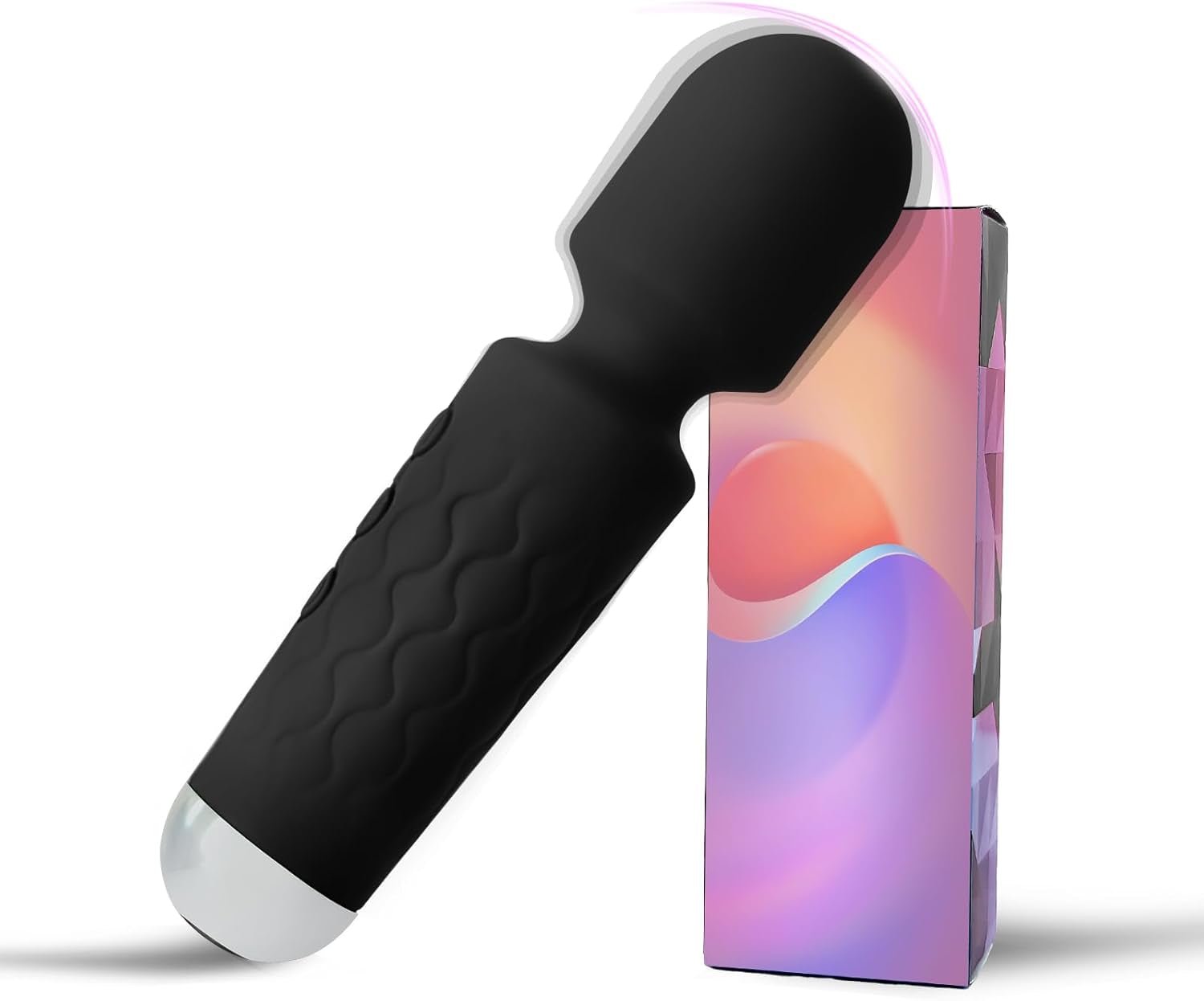 PrismPulse Whisper-Quiet Vibrating Wand Massager