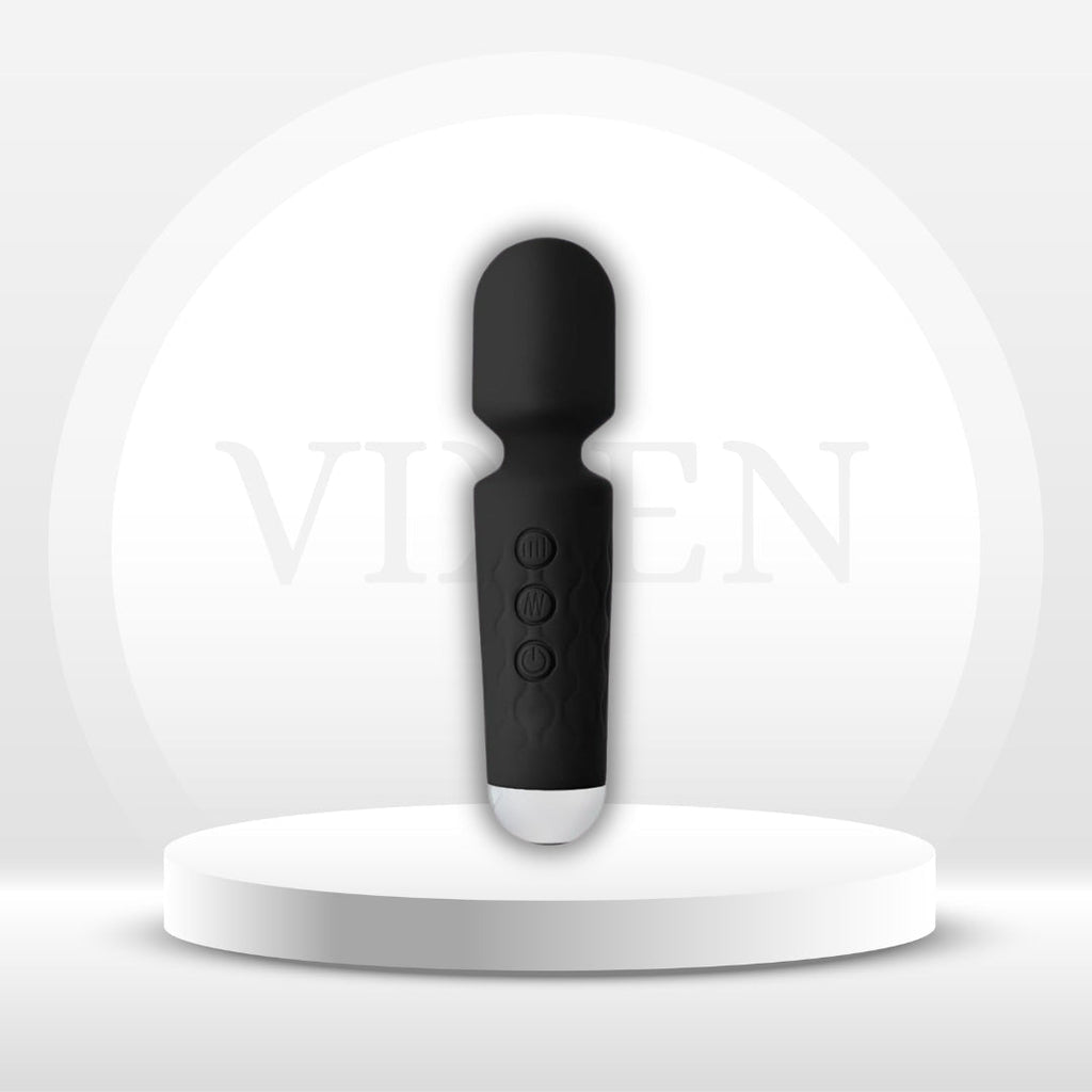 PrismPulse Whisper-Quiet Vibrating Wand Massager