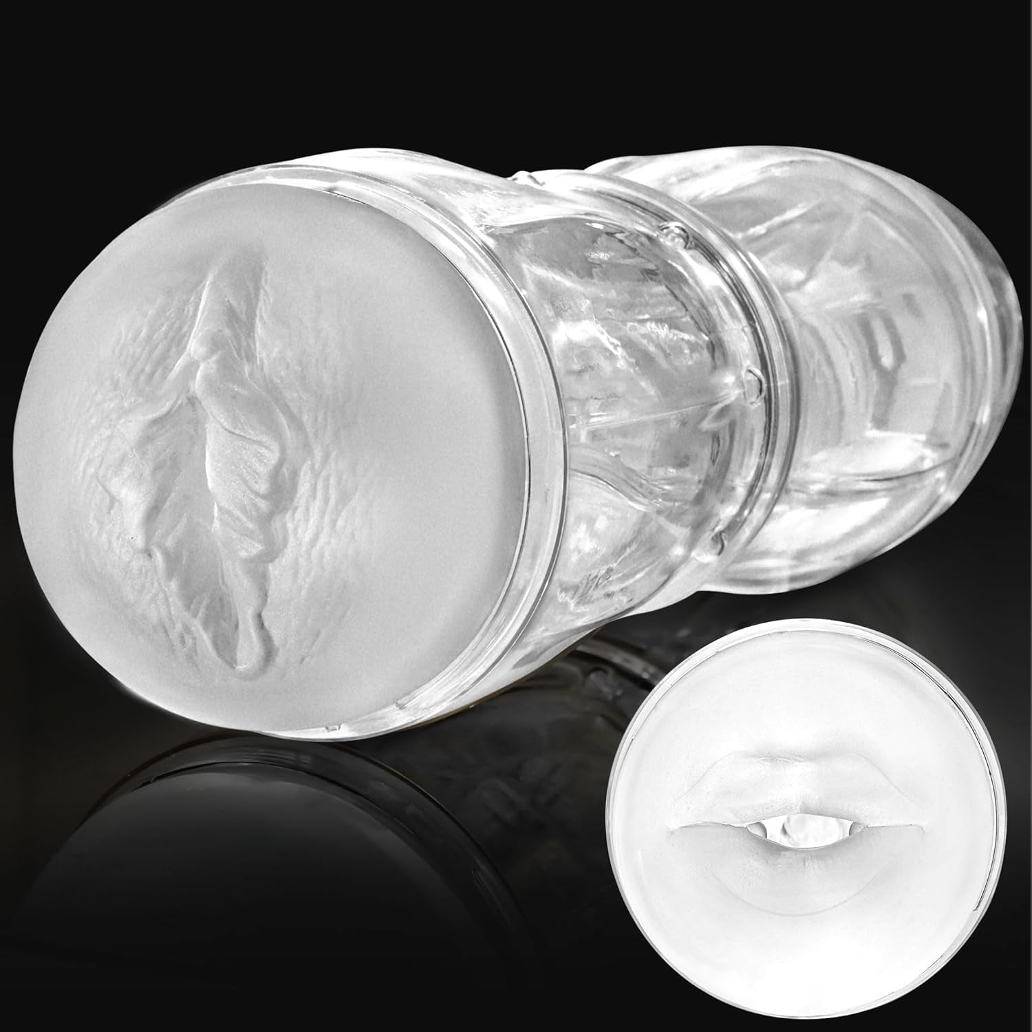 PrismVault Clear Dual Entry Male Stroker Fleshlight
