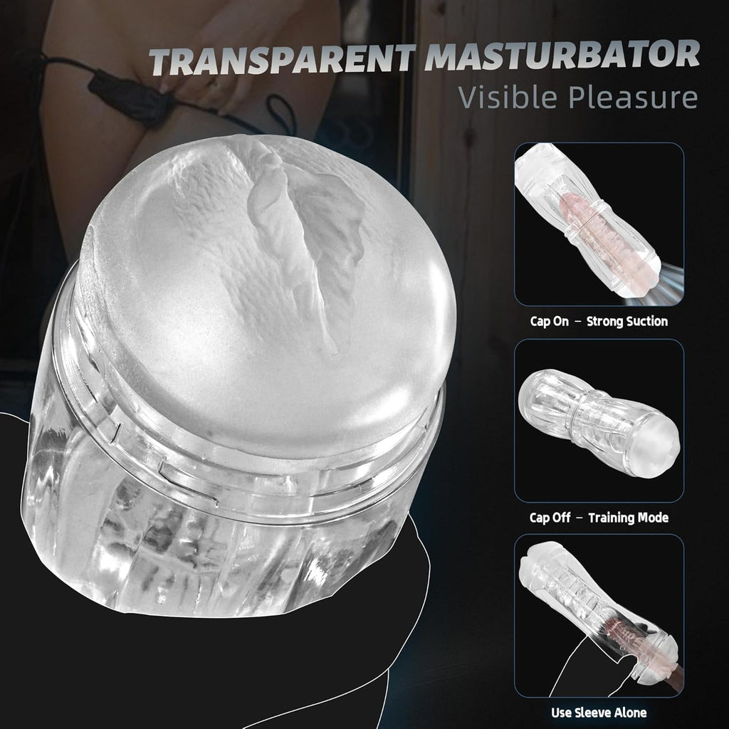 PrismVault Clear Dual Entry Male Stroker Fleshlight