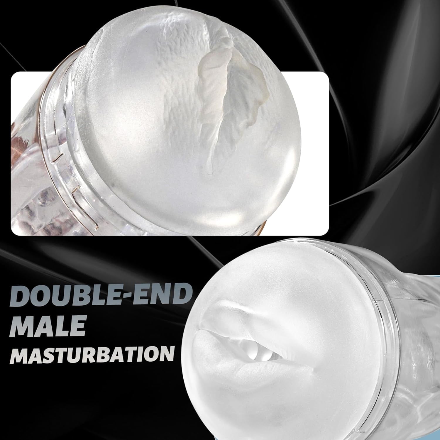 PrismVault Clear Dual Entry Male Stroker Fleshlight