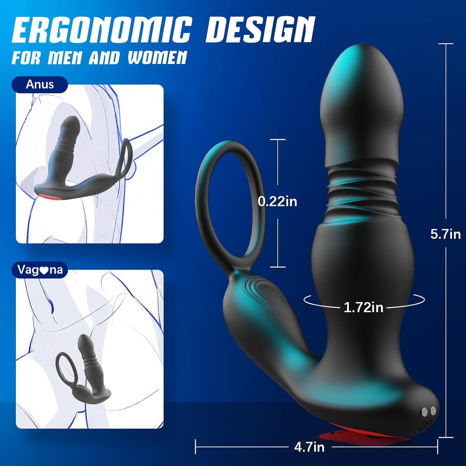 PinnacleThrust Thrusting Prostate Massager with App Control