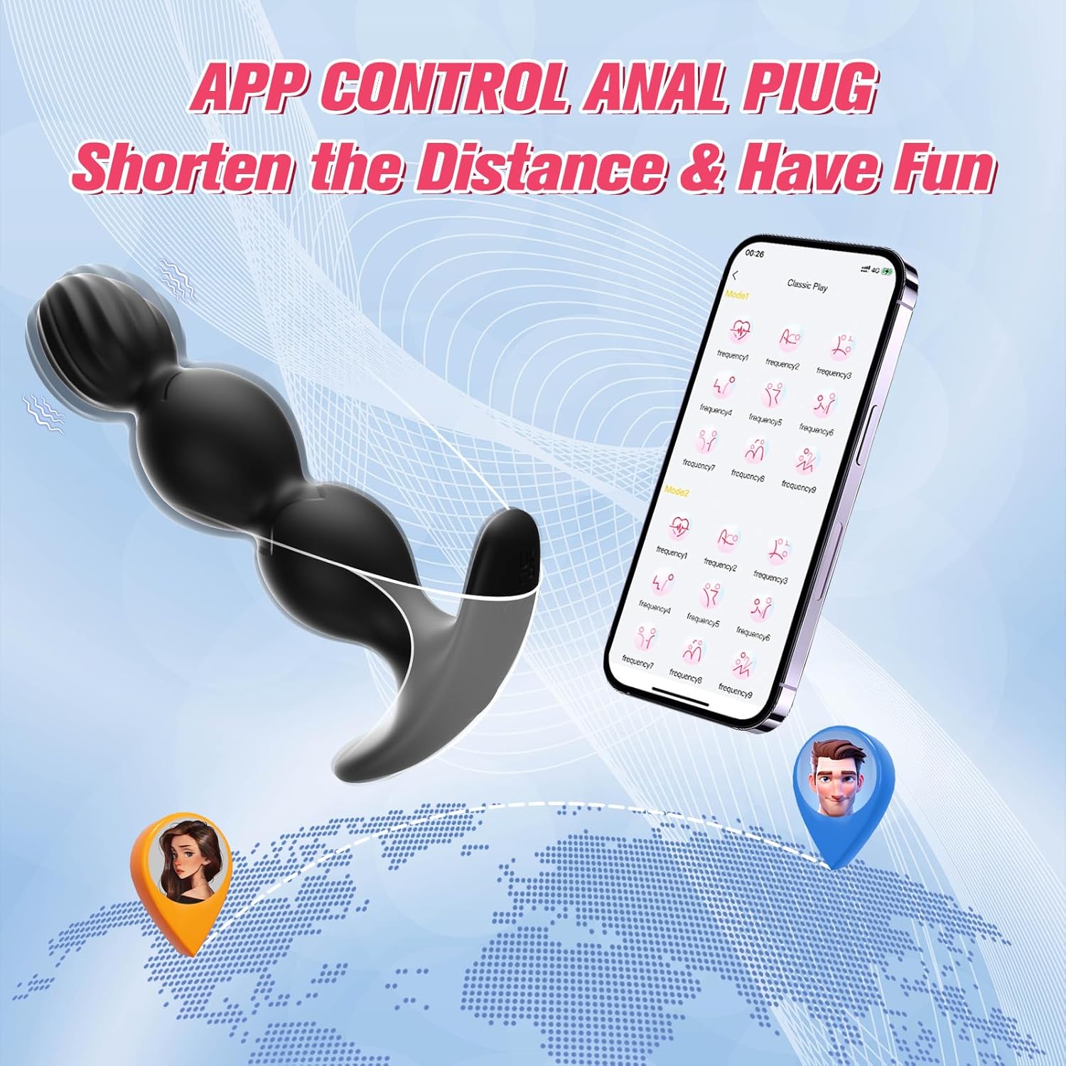PulseBeads App-Controlled Anal Plug