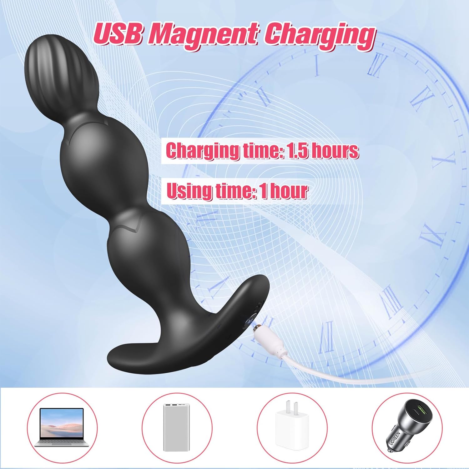 PulseBeads App-Controlled Anal Plug