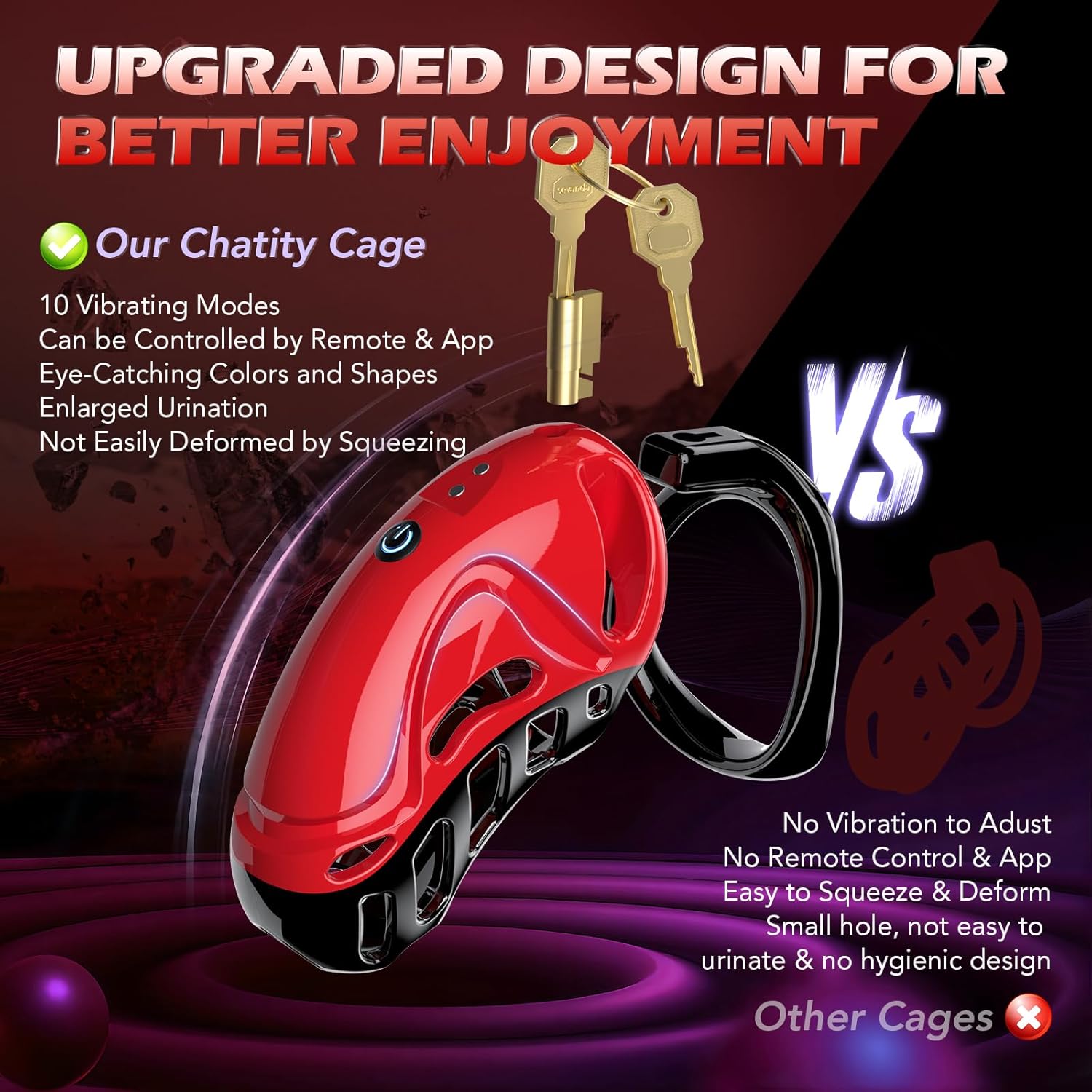 PulseCage Vibrating Male Chastity Cage