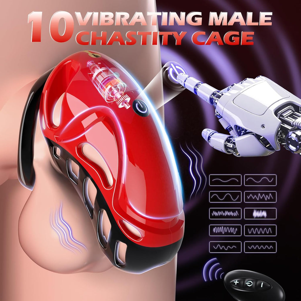 PulseCage Vibrating Male Chastity Cage