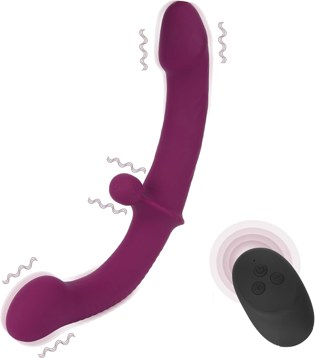 PulseCurve Remote-Controlled Double Dildo