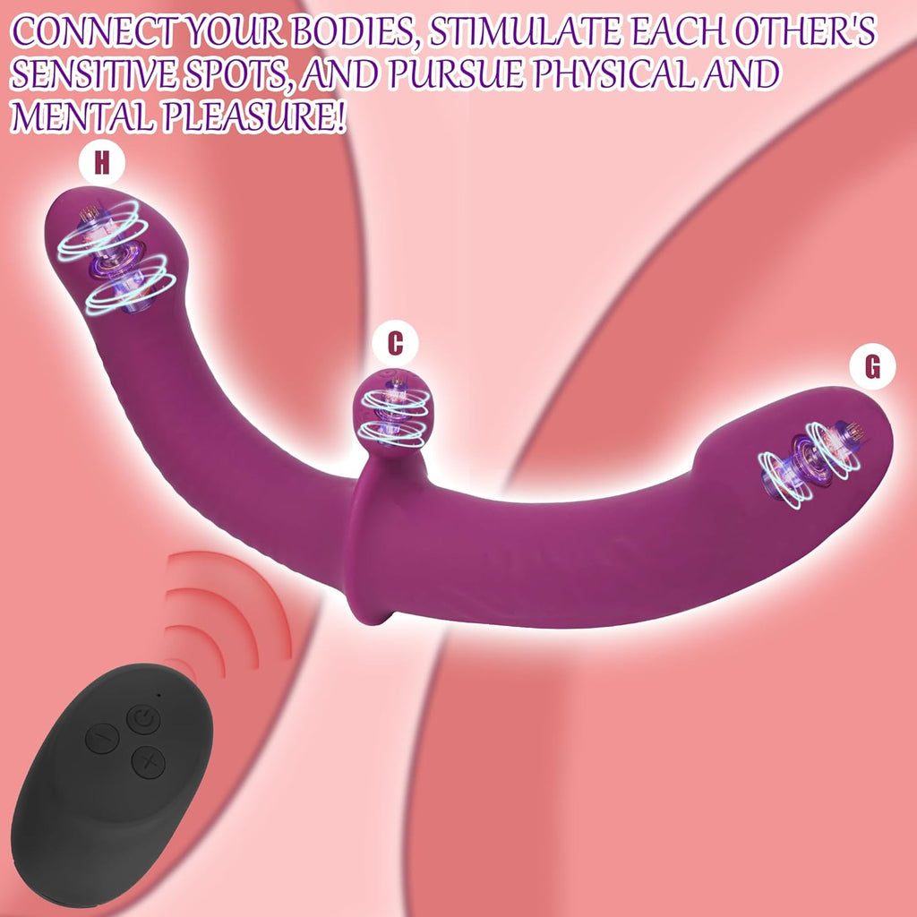 PulseCurve Remote-Controlled Double Dildo