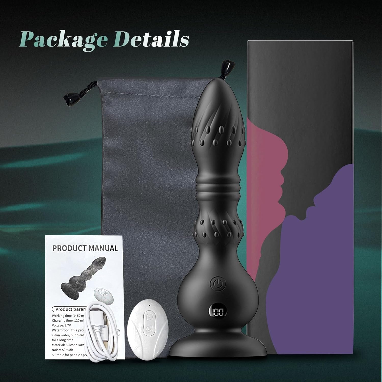 PulseDrive 6-in-1 Thrusting Anal Vibrator