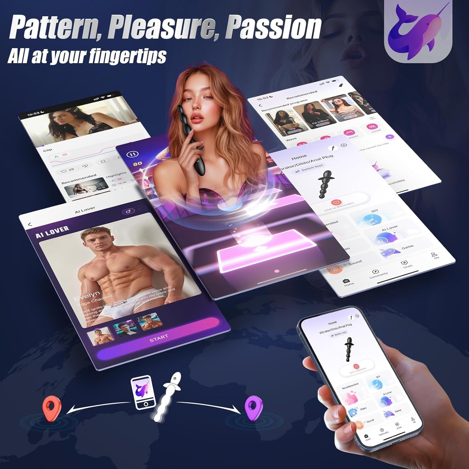 PulseLadder App-Control Anal Beads Vibrator
