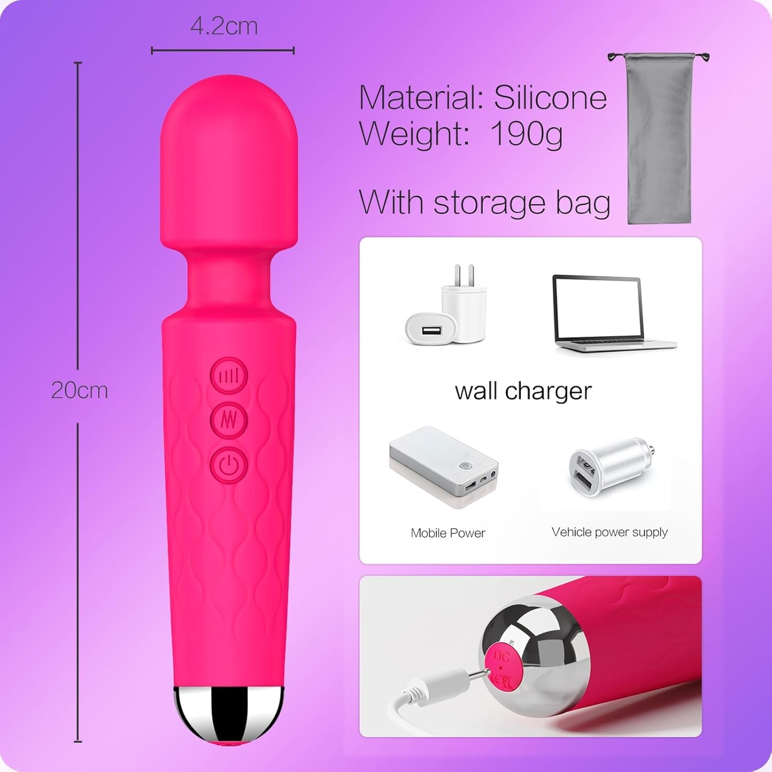 PulseMini G-Spot Wand Vibrator