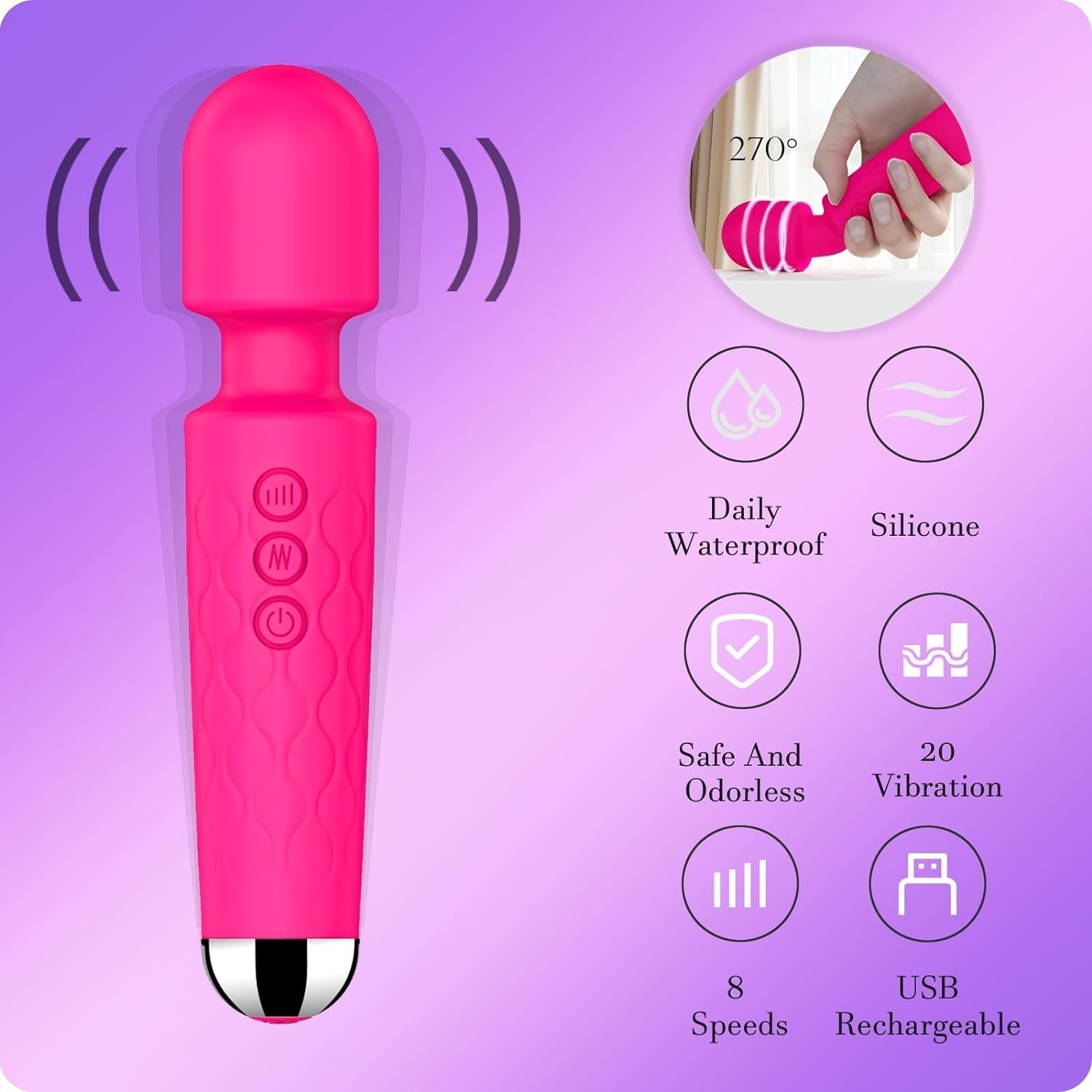 PulseMini G-Spot Wand Vibrator