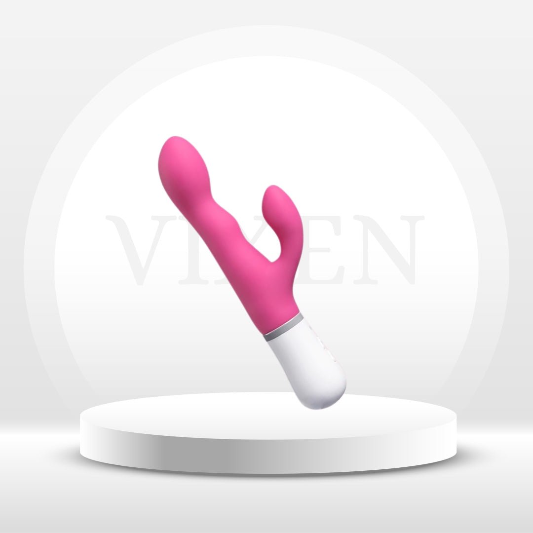 PulsePetal App-Controlled Rabbit Vibrator with Rotating Shaft