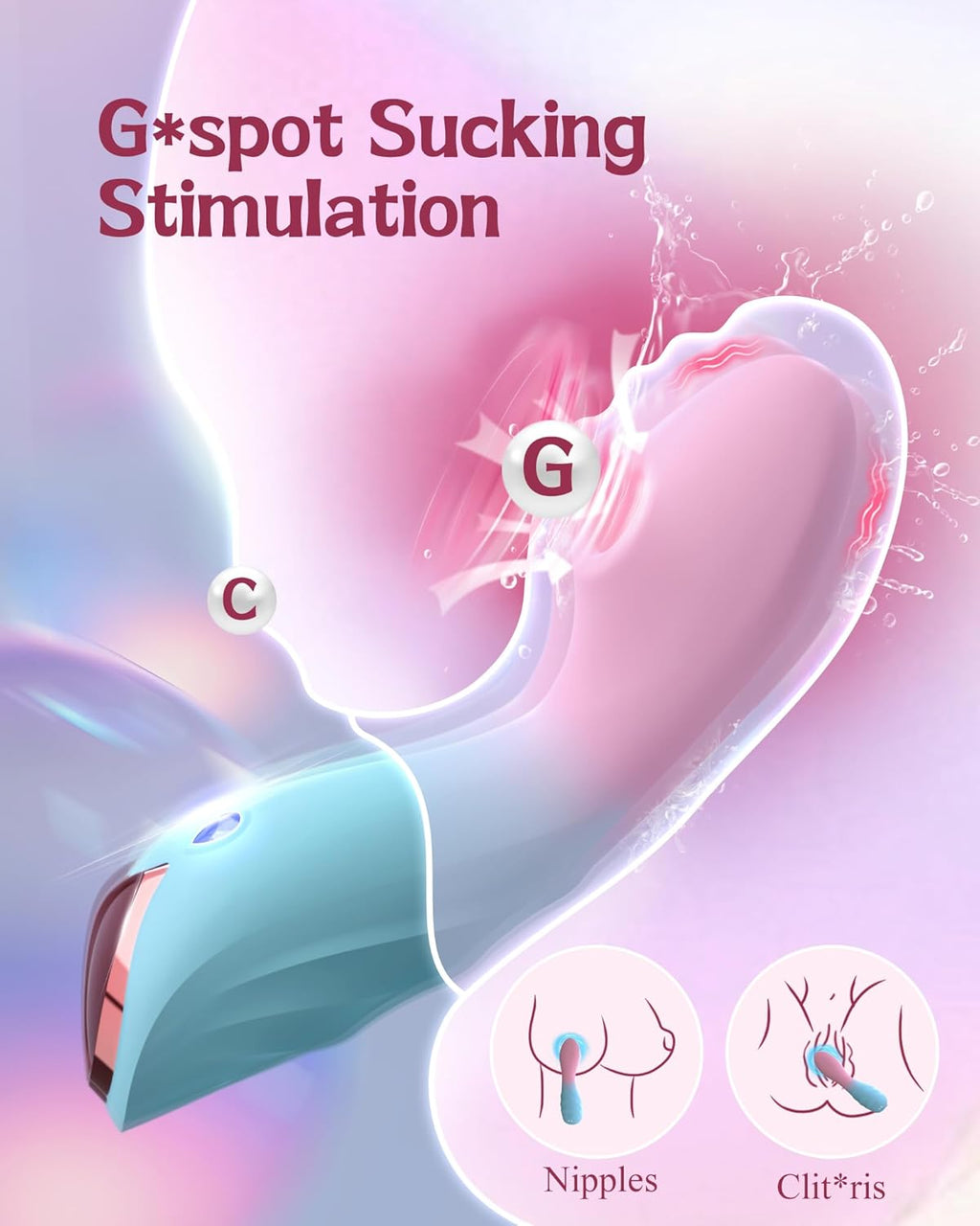 PulsePetal G-Spot & Clit Suction Vibrator
