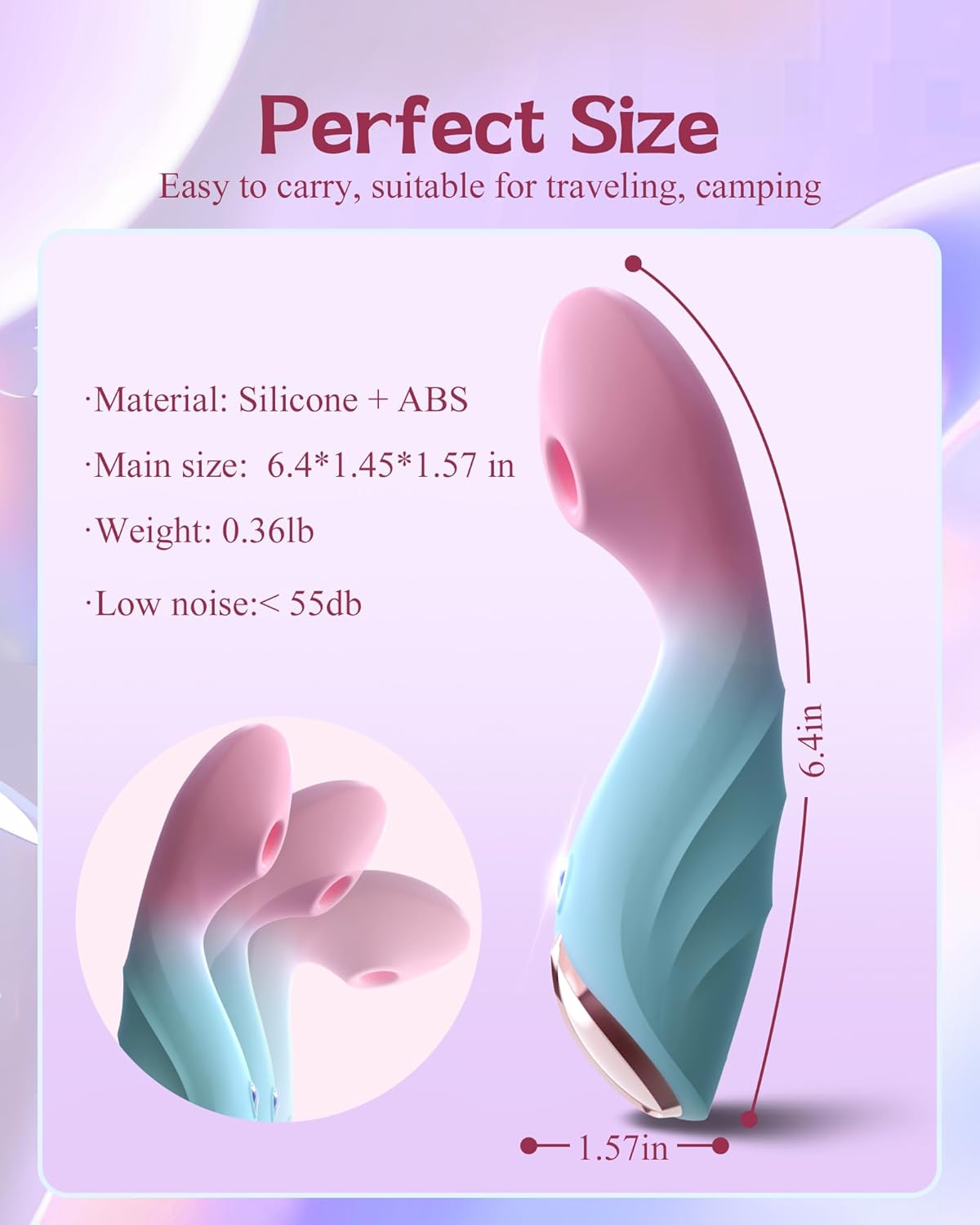 PulsePetal G-Spot & Clit Suction Vibrator
