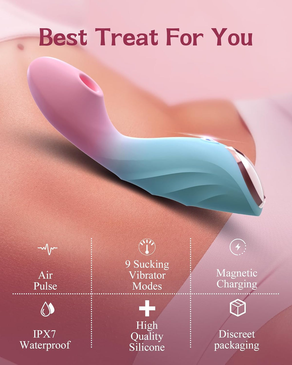 PulsePetal G-Spot & Clit Suction Vibrator