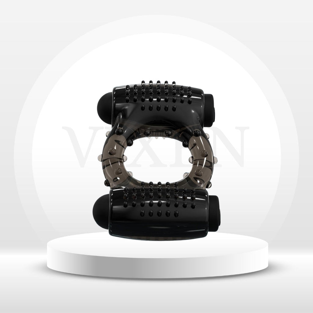 PulseRing Duo Cock Ring – Dual Bullet Vibrator