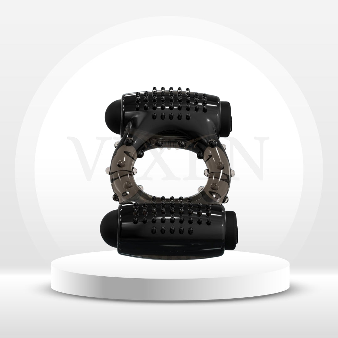 PulseRing Duo Cock Ring – Dual Bullet Vibrator