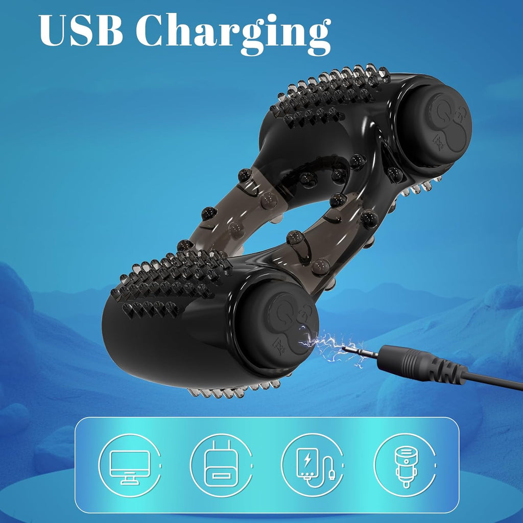 PulseRing Duo Cock Ring – Dual Bullet Vibrator