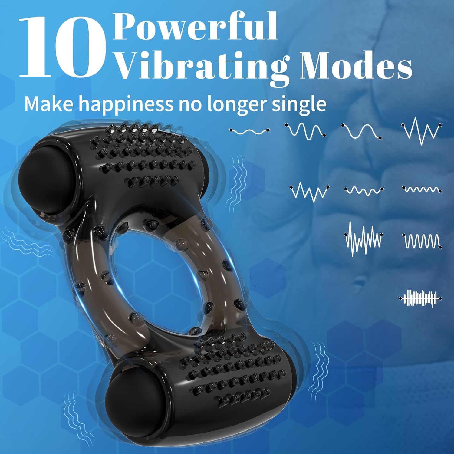 PulseRing Duo Cock Ring – Dual Bullet Vibrator