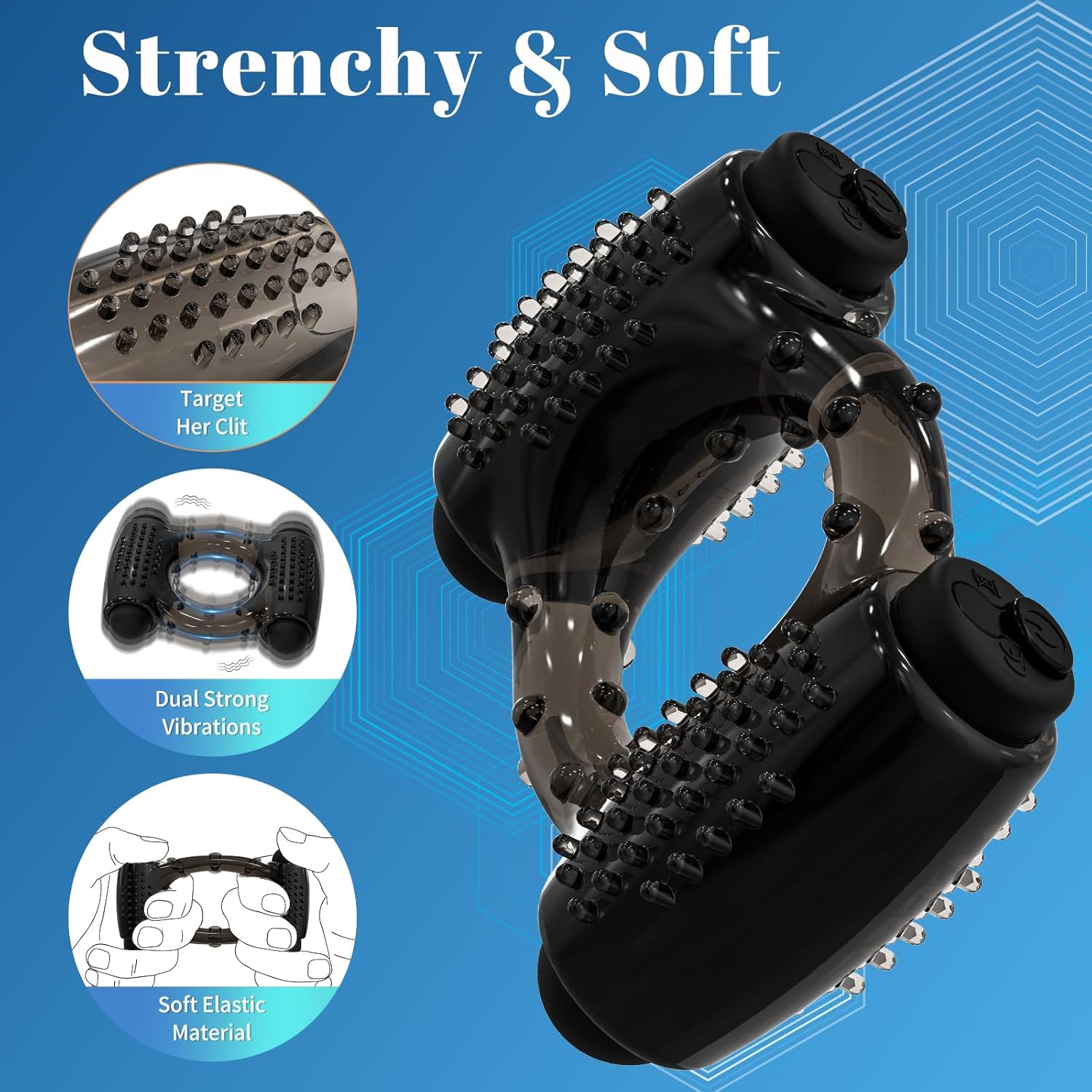 PulseRing Duo Cock Ring – Dual Bullet Vibrator
