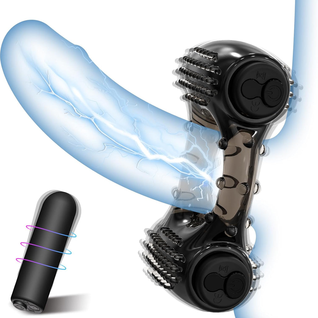 PulseRing Duo Cock Ring – Dual Bullet Vibrator
