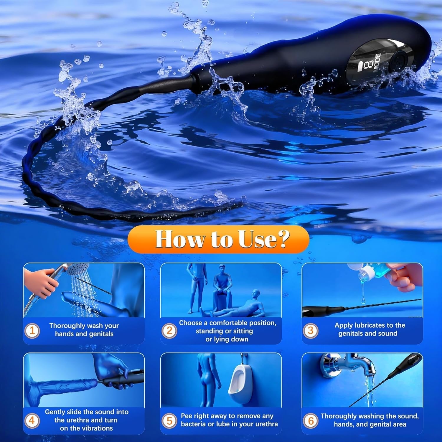 PulseSound Vibrating Urethral Sound Penis Plug