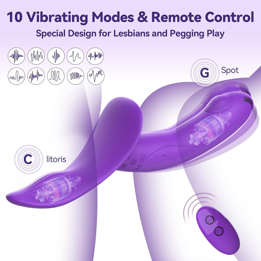 PulseStrap Pegging Vibrating Dildo Strap-On