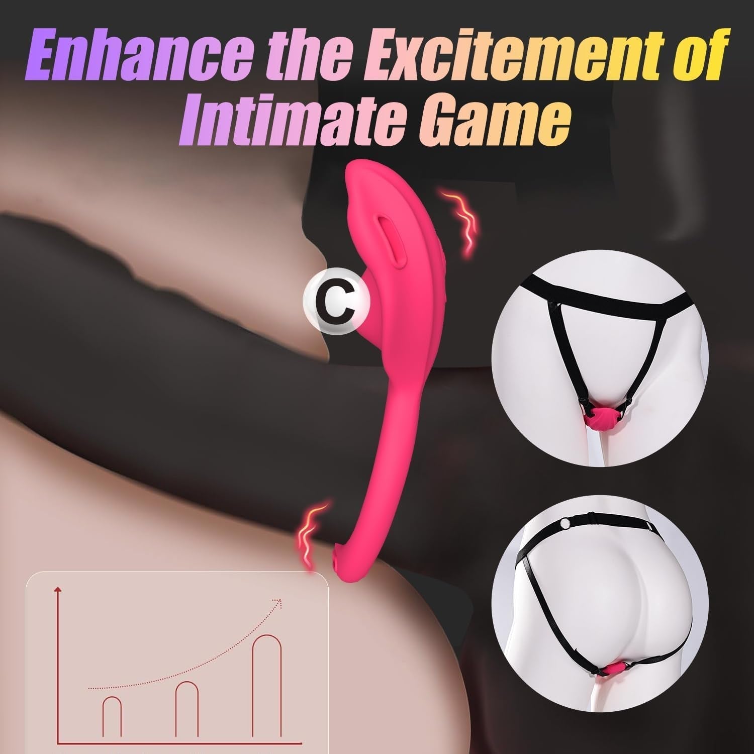 PulseWear Wearable Strap-On Panty Vibrator for Couples