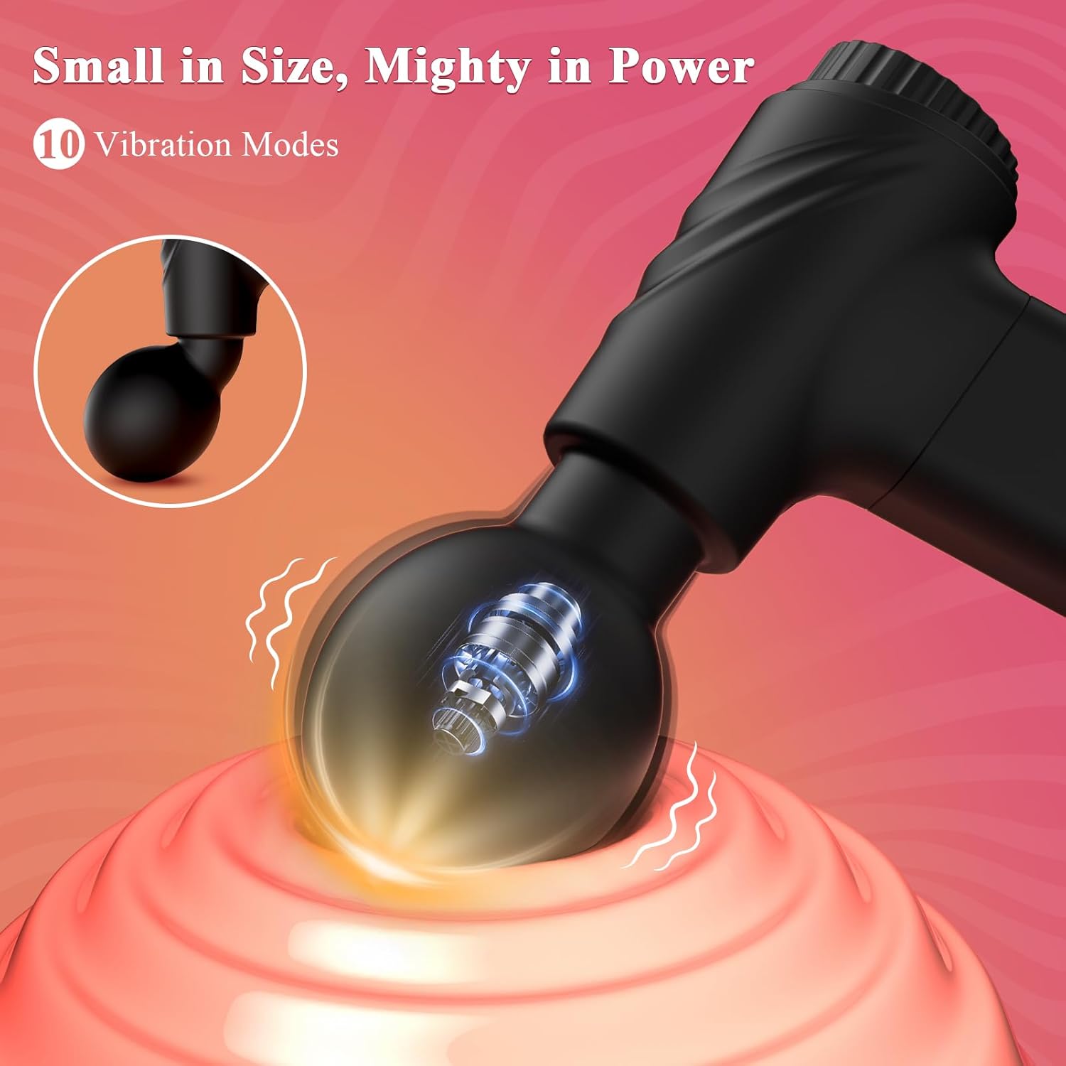 PulseWhisper Mini Wand Vibrator
