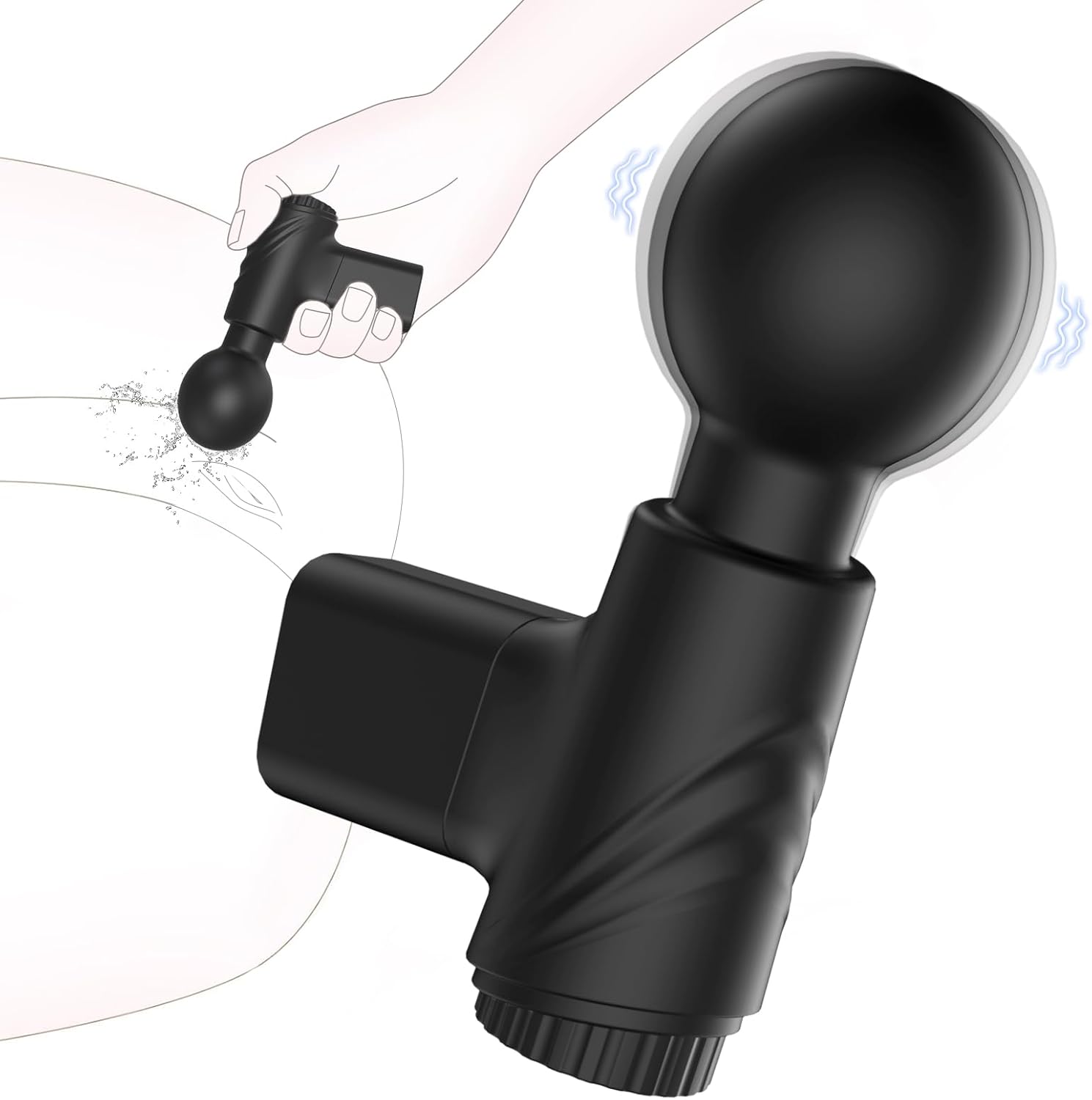 PulseWhisper Mini Wand Vibrator
