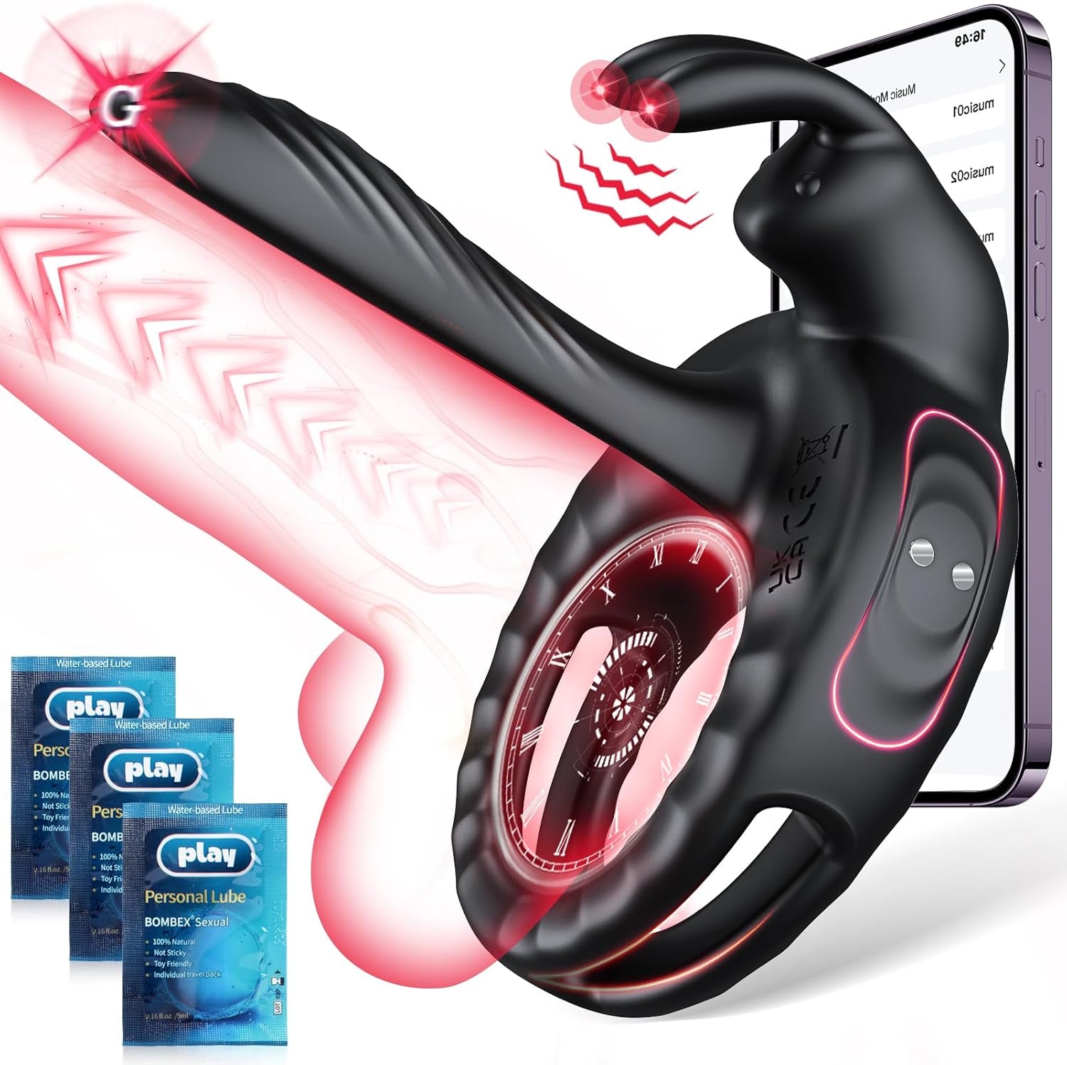 QuadRush 4-in-1 Vibrating Penis Ring