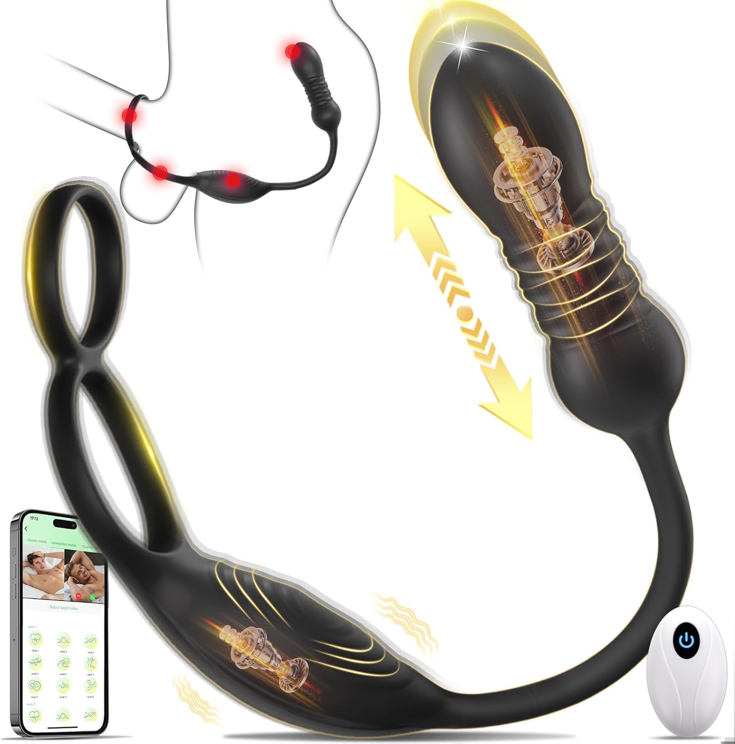 QuadRush Thrusting Prostate Ring