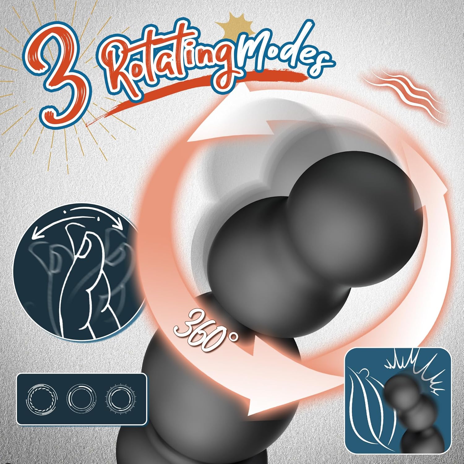 QuadVibe 4-in-1 Prostate Massager Cock Ring